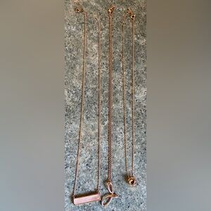 Elegant Rose Gold Necklace Set